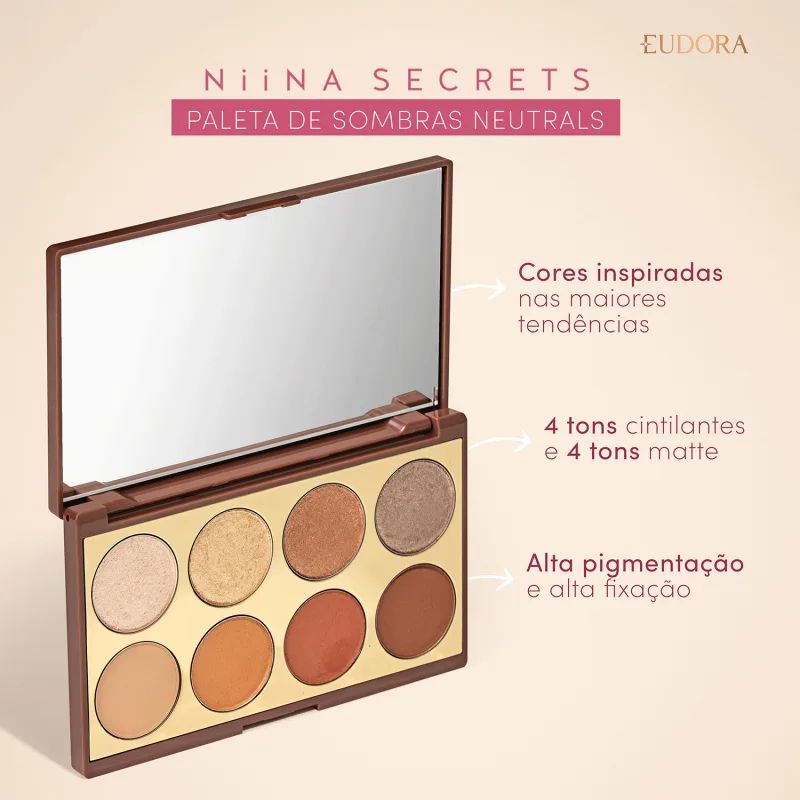 PALETTE DE SOMBRAS NIINA SECRETS NEUTRALS 5,6G